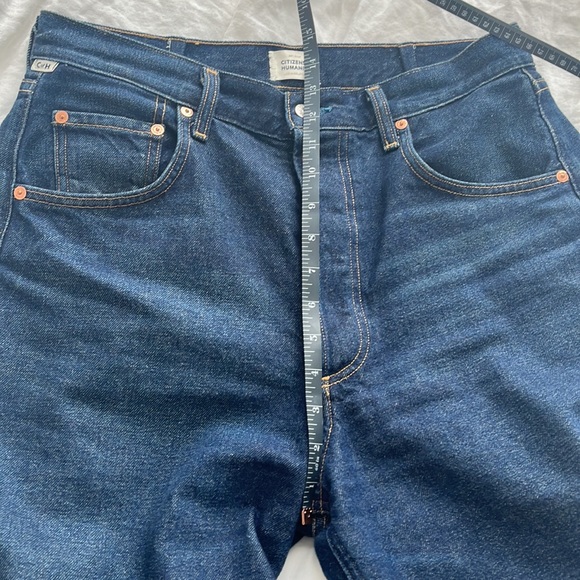 Citizens Of Humanity Dark Blue Wide-Leg Jeans - Picture 5 of 15